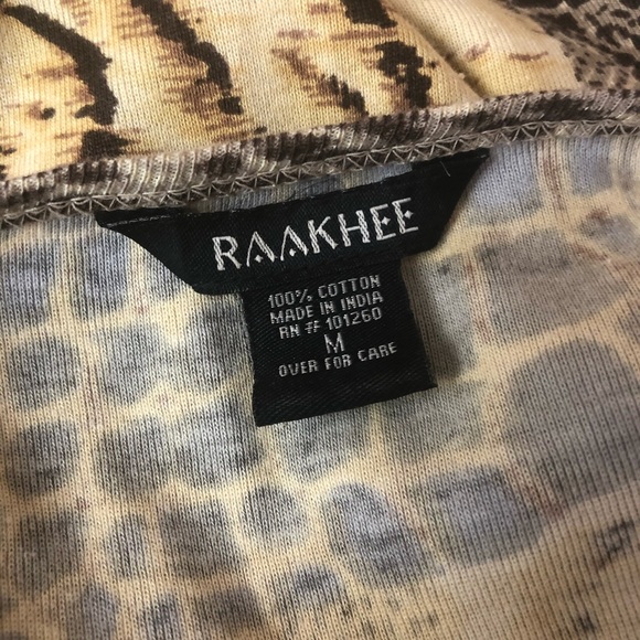 Raakhee animal block print sequin front top - Picture 5 of 5